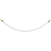 Securit CLASSIC GOLD rep med klicklås till avspärrningsstolpar, 152 cm, vit