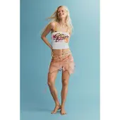 Desigual Strandhandduk pastellorange