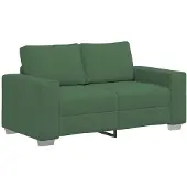 vidaXL Loveseat soffa mörkgrön 160x77x82 cm manchestertyg