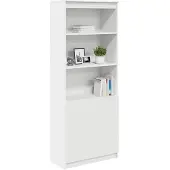 vidaXL Högskåp vit 70x35x180 cm konstruerat trä