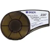 Brady M21-125-C-342 krympslang | svart text - vit tejp | 6mm x 2,1 m (original)