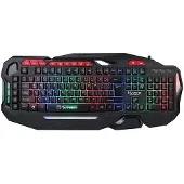 MARVO Scorpion KG760 - Tangentbord - bakgrundsbelyst - USB - svart / röd