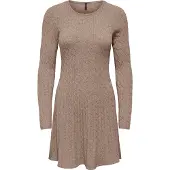 ONLY Stickad klänning 'ONLIbi' beige