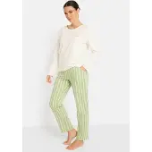 LASCANA Pyjamas ecru / ljusgrön