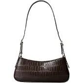 Calvin Klein Monogram Crocodile Shoulder Bag