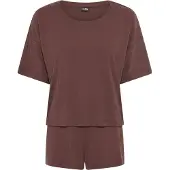 LASCANA Kort pyjamas choklad