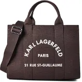 Karl Lagerfeld Shoppingväska 'Rue St-Guillaume' mörkbrun
