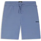 BOSS Herr Waffle Shorts i Ljus/Pastellblå
