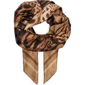 GUESS Scarf kräm / camel / mörkbeige / svart