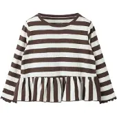 Name it T-shirt 'NMFNILJE' brun / vit