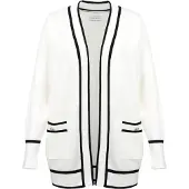 Anna field Kofta svart / vit