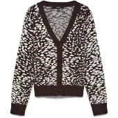 Vero Moda Kofta 'VMARIA' mörkbrun / naturvit