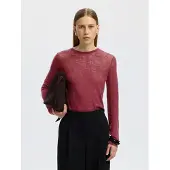 Selected Tröja 'SLWVENDY' bordeaux