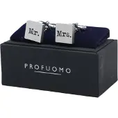 Profuomo Manschettknappar Mr. & Mrs Silver