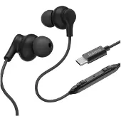 Hama Curly In Ear hörlurar Sladd Svart Volymkontroll Telefon