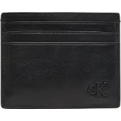 Calvin Klein Suede Monogram Card Holder