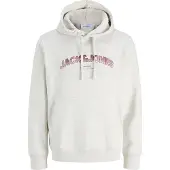 Jack & Jones Sweatshirt 'JJAVERY' burgunder / vitmelerad