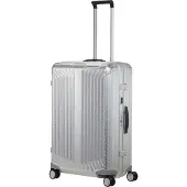 BOSS | Samsonite silver-tone aluminium suitcase 76cm