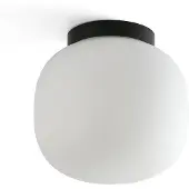 Faro Taklampor , Amelia, dimbara, Svart, Badrum, Glas, Modern