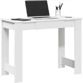 vidaXL Skrivbord vit 100x45x75 cm konstruerat trä