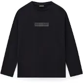 Napapijri New Box Logo T-shirt Med Lång ärm