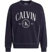 Calvin Klein Jeans Sweatshirt marinblå / vit