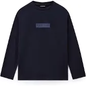 Napapijri New Box Logo T-shirt Med Lång ärm