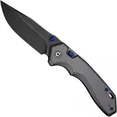 CIVIVI Elite Brova CE25093-1, Blackwashed CPM S35VN, Gray Aluminum, pocket knife
