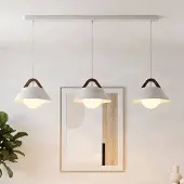 Luminex Hänglampa Funda , dimbar, Vitt / opal, Vardagsrum / matsal, Metall, Skandinavisk, Pendellampa