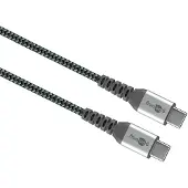 Goobay USB-C / USB-C Kabel - 0.5m - Rymdgrå / Silver