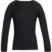 Icebreaker - Underställ barn - K Merino 200 Oasis LS Crewe Black för UnisexUll - Barnstorlek 4 år - Svart