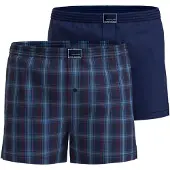 Tom Tailor Boxershorts blå / marinblå / mörkröd / vit