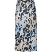 TATUUM Kjol 'Satini' beige / marinblå / ljusblå