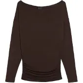 Bershka T-shirt mörkbrun