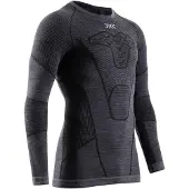 X-Bionic - Underställ - Symbio Merino Shirt LS M Rhino Grey för UnisexUll - Storlek L - Grå