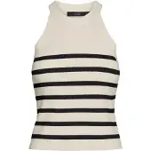 Vero Moda Broderad topp 'VMSABA' beige / svart