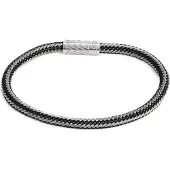 GUESS Armband 'LO STUDIO' svart / silver