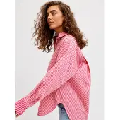 JJXX Skjortor JXJAMIE LS RELAXED POPLIN kvinnor - Rosa - EU M
