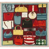 Kate spade Scarf 'New York Handbag Archive' gul / grön / röd / vit