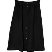 Vero Moda Dam/Lady Laney Midikjol med A-linjeform (Svart)