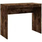vidaXL Skrivbord rökfärgad ek 90x40x72 cm konstruerat trä