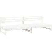 vidaXL Mittensoffor 2 st vit 120x80 cm massiv furu