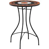 vidaXL Mosaikbord terrakotta och vit Ø50x70 cm keramik