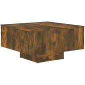 vidaXL Soffbord, Rökfärgad Ek, 60X60X31,5 Cm