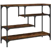 Super Merchant Vidaxl Konsolbord, Rökfärgad Ek, 100X30X75 Cm