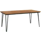vidaXL Trädgårdsbord med hårnålsben 180x90x75 cm massivt akaciaträ
