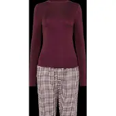 Hunkemoller Pyjamas cyklamen / vit