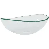 vidaXL Handfat härdat glas 54,5x35x15,5 cm transparent