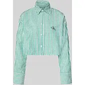 Calvin Klein Cropped Pyjama Top Cotton Poplin