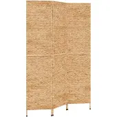 vidaXL Rumsavdelare 3 paneler 122x180 cm vattenhyacint